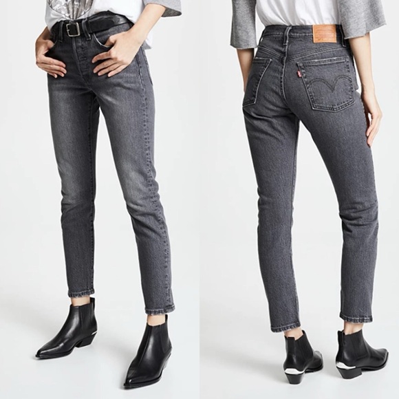 Levi's Denim - Levi's 501 S Coal Washed Black Skinny Jeans Size 28, L 28